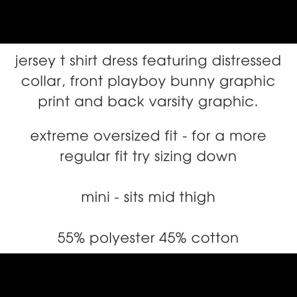 Playboy Vintage Style Graphics Burgundy Oversized Jersey Style T-Shirt Dress - Picture 6 of 6